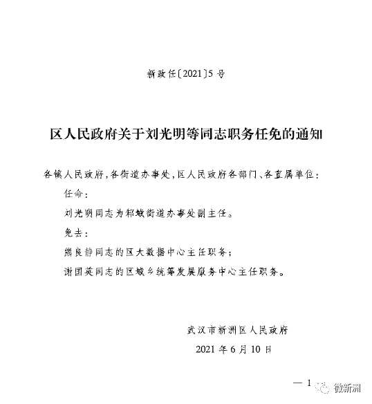 崖头村委会最新人事任命公告